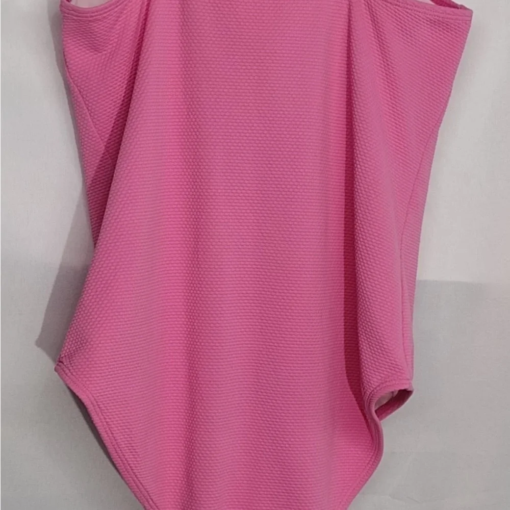 Janie & jack Pink Ruffled Swimsuit size 16 girls pre owned Exellent condition